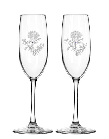 Thistle Champagne Flutes